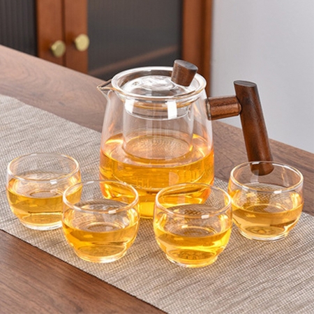 Kiyodo可直火玻璃泡茶-五件套-1組