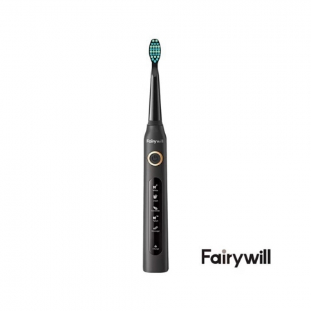 衛牙Fairywill D7超音波電動牙刷-黑色（內含3個替換刷頭） CMK1002001