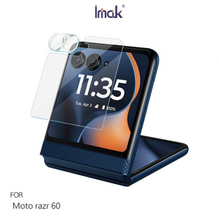 Imak Moto razr 60 鏡頭玻璃貼（含玻璃外螢幕貼） 奈米吸附 鏡頭膜