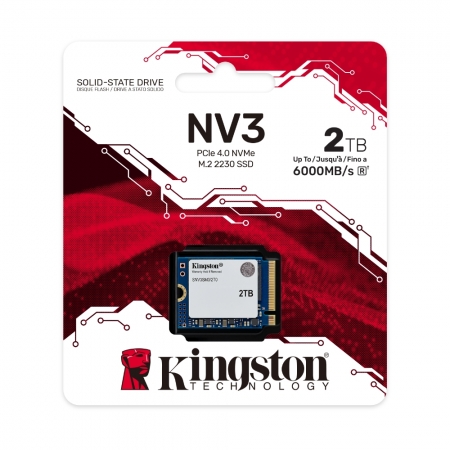 金士頓 2TB NV3 PCIe 4.0 NVMe M.2 2230 SSD 高速固態硬碟（KT-SNV3SM3-2TB）