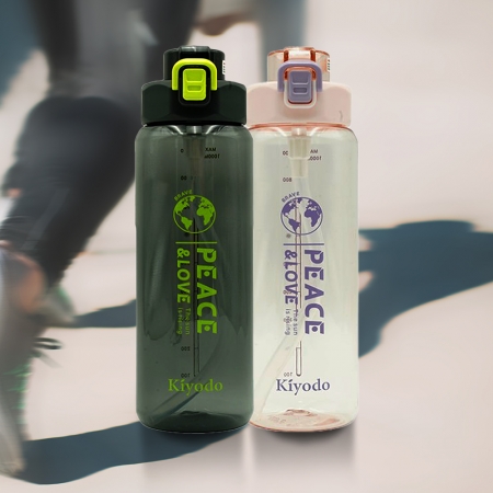 Kiyodo彈跳吸管水壺-1L-2支 （附吸管）