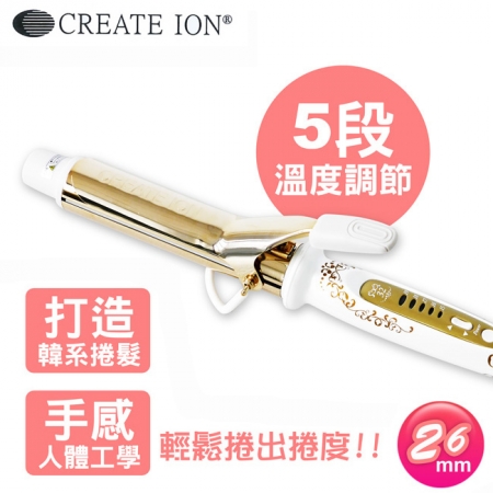 【Create lon】華麗金色Grace Curl捲髮棒（26mm） TCIC-G7208N