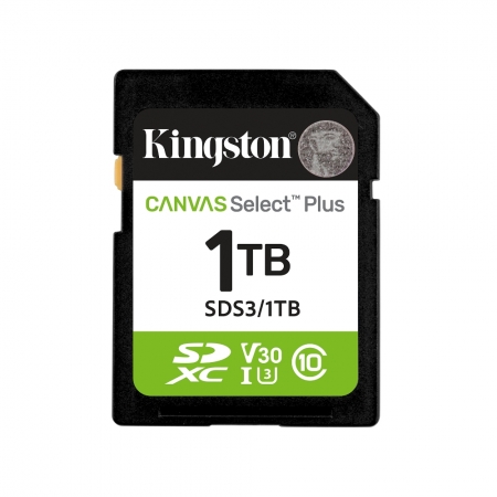金士頓 1TB Canvas Select Plus SDXC 相機記憶卡 UHS-I C10 公司貨（KT-SDCS3-1TB）
