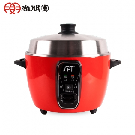 【尚朋堂 SPT】11人份養生不鏽鋼電鍋 SSC-11LDCR 紅色
