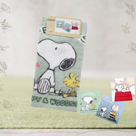 SNOOPY史努比小方巾-20x20cm-3條入x2組 