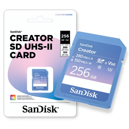 SanDisk Creator 256G 相機記憶卡 SDXC UHS-II U3 V60（SD-SDXEP-256G）