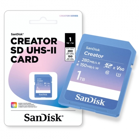 SanDisk Creator 1TB 相機記憶卡 SDXC UHS-II U3 V60（SD-SDXEP-1TB）