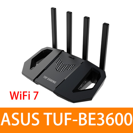 ASUS 華碩TUF GAMING TUF-BE3600 Ai Mesh 雙頻WiFi 7無線Gigabit 軍規電競路由器（分享器）