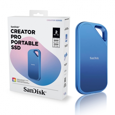 SanDisk 2TB Creator Pro Type-C 行動固態硬碟 高速SSD 外接硬碟（SD-SSDE81C-2TB）