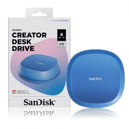 SanDisk Creator 4TB Desk Drive 桌上型SSD 讀取速度高達 1000MB/s（SD-SSDT40C-4TB）