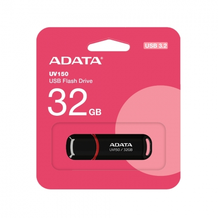 ADATA 威剛 UV150 32GB USB 3.2 高速隨身碟 黑色 公司貨（AD-UV150-32G）
