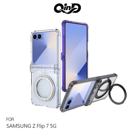 QinD SAMSUNG 三星 Z Flip 7 FE 5G 旋轉磁吸支點殼（殼膜） 手機殼 支援MagSafe
