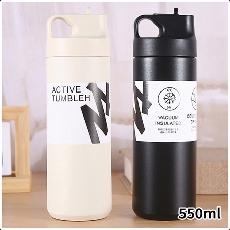 DOLEE 304不鏽鋼簡約運動水壺550ml（顏色隨機出貨） W56