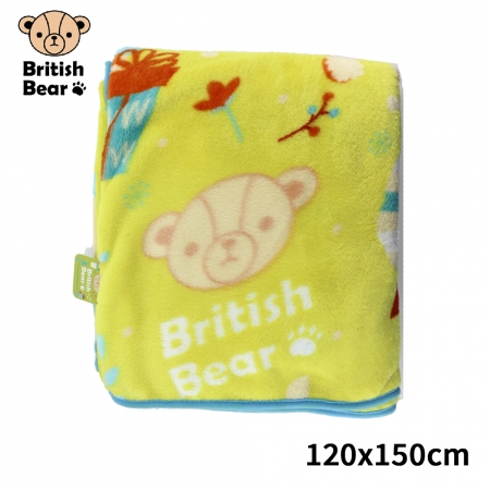 英國熊 法蘭絨毯120*150cm-歡樂（OPP袋） TA-F292B