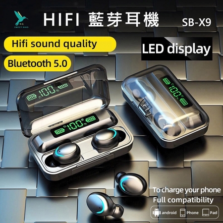 SWEET BIRD蜂鳥 HI-FI 藍牙耳機（顏色隨機出貨） SB-X9