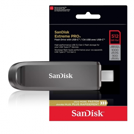 SanDisk CZ890 Extreme PRO 512G USB-C 金屬 固態隨身碟 代理商公司貨（SD-CZ890-512G）