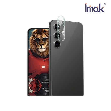 Imak SAMSUNG S25 FE 鏡頭玻璃貼（一體式） （透明版/曜黑版/黑圈版） 奈米吸附