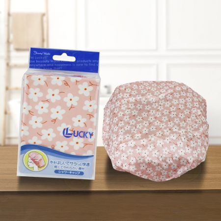 日本製花卉浴帽-2入