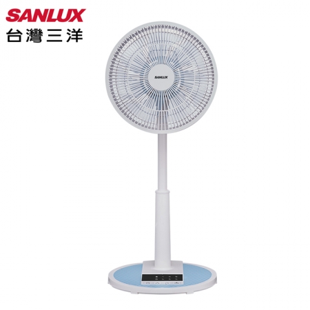 【SANLUX台灣三洋】12吋微電腦自然風遙控立扇（藍色） EF-T12AJ1