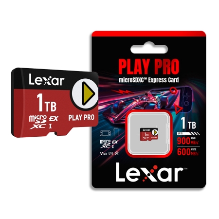 Lexar 雷克沙 1TB PLAY PRO Express microSD EX 超高速記憶卡 任天堂NS2專用 記憶卡（LX-PLAYPRO-1TB）