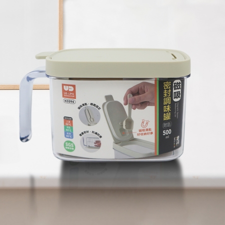 磁吸密封調味罐-附匙-500ml-2入
