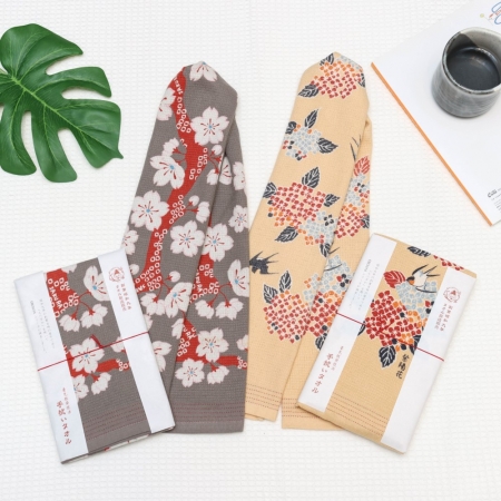 今治著色拔染毛巾-舞櫻（櫻之舞）/紫陽花