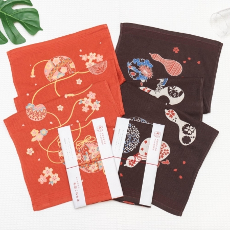 今治著色拔染毛巾-手毬/葫蘆
