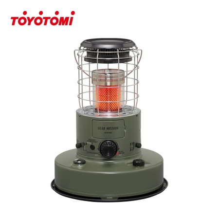 【日本 TOYOTOMI】適用3-5坪 傳統式煤油暖爐/電暖器 RR-GER25 軍綠色