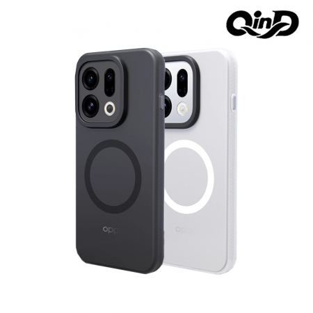 QinD OPPO Find X9 / X9 Pro 5G 隱砂磁吸保護殼 支援MagSafe