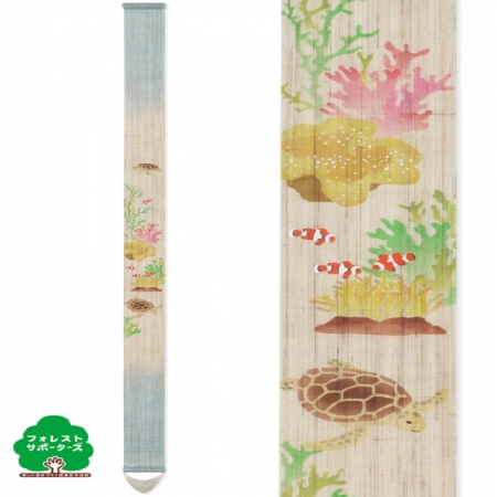 京都手繪細亞麻吊飾-森林保護系列-珊瑚海（Ts-836） 限時85折/售價已是折扣價