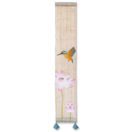 京都手繪豆亞麻吊飾-蓮與翠鳥（TM-3020） 限時85折/售價已是折扣價