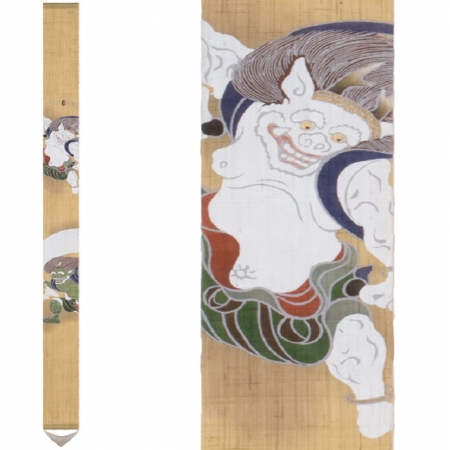 京都手繪細亞麻吊飾-風神雷神（Tsj-009） 限時85折/售價已是折扣價
