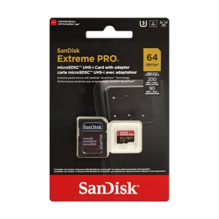 SanDisk Extreme Pro UHS-I 64GB 高速記憶卡 microSD A2 U3 V30 200MB/s（SD-SQXCU-64G）