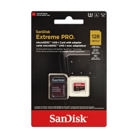 SanDisk Extreme Pro UHS-I 128GB 高速記憶卡 microSD A2 U3 V30 200MB/s（SD-SQXCD-128G）