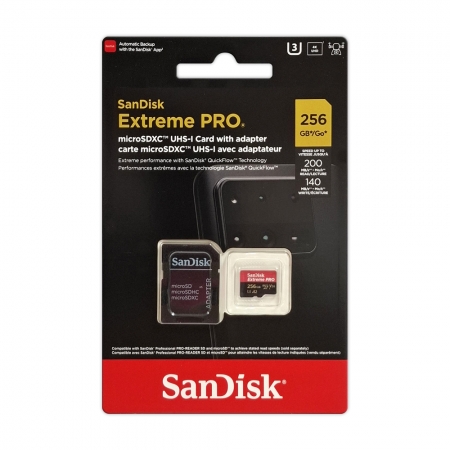 SanDisk Extreme Pro UHS-I 256GB 高速記憶卡 microSD A2 U3 V30 200MB/s（SD-SQXCD-256G）