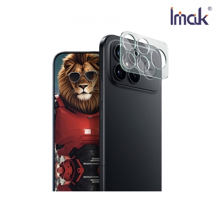 Imak POCO F8 Pro / F8 Ultra 5G 鏡頭玻璃貼（一體式）（透明版/曜黑版） 奈米吸附