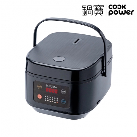鍋寶COOK POWR 微電腦多功能6人份電子鍋3L（附蒸架）黑色 RCO-360