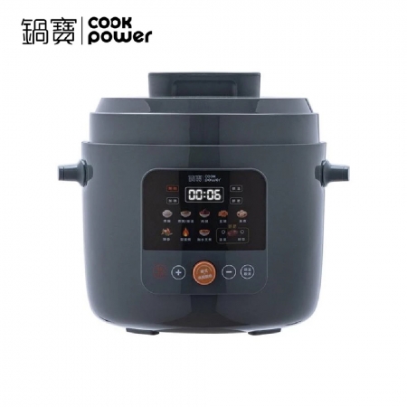 鍋寶COOK POWR 智慧型舒肥定溫萬用鍋6L（附陶瓷內鍋）灰色 CW-6811