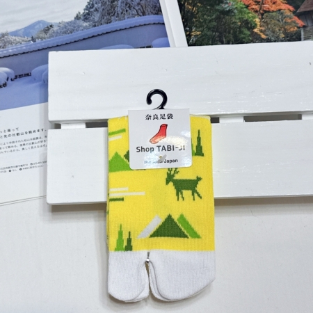 TABI-JI奈良足袋襪（分趾襪）-中高筒襪（23-25公分）-鹿與山