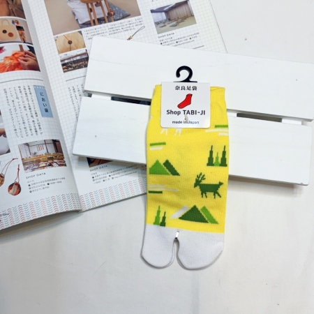 TABI-JI奈良足袋襪（分趾襪）-踝襪（23-25公分）-鹿與山