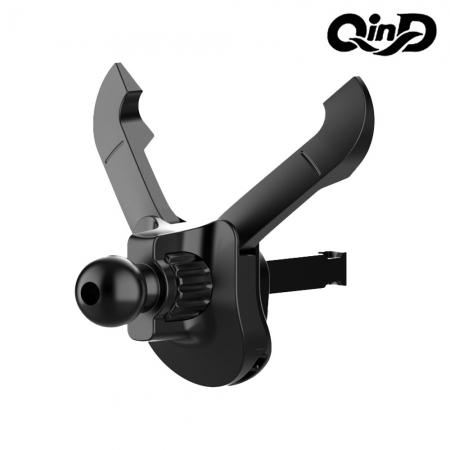 QinD 車用出風口勾式牛頭夾-通用球頭（17mm）