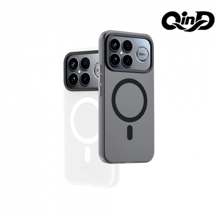 QinD POCO F8系列 5G 隱砂磁吸保護殼 手機殼 支援MagSafe