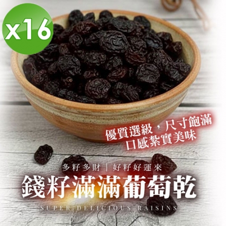 【cammie】錢籽滿滿葡萄乾（80g/包）x16包