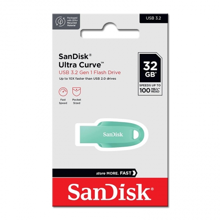 SanDisk Ultra Curve CZ550【32GB】USB3.2 隨身碟 代理商公司貨 綠（SD-CZ550-G-32G）