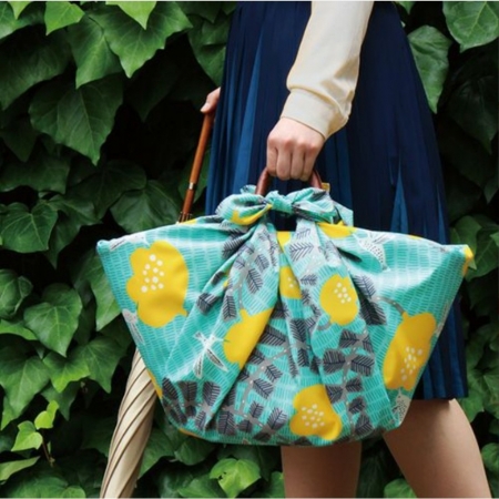 京都風呂敷包巾-katakata 三巾-蜂鳥（綠-防潑水）（限時85折/售價已是折扣價）