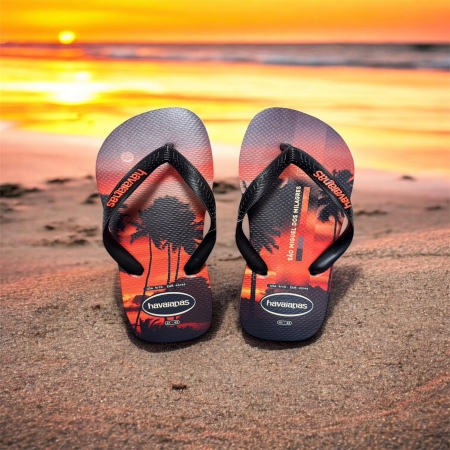 【哈瓦士havaianas】 巴西人字拖  男款 Top Surfer/聖米格爾海邊（紅）