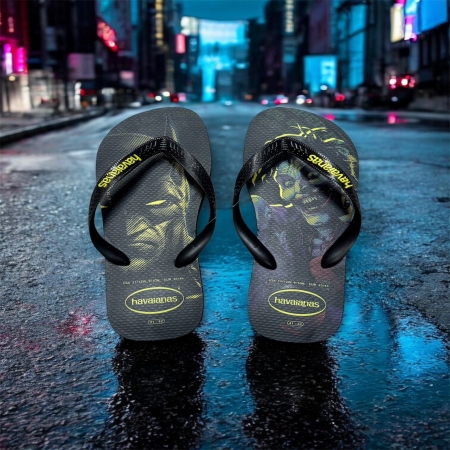 【哈瓦士havaianas】 巴西人字拖 男款  Top Heroes DC/小丑與蝙蝠俠暗夜對決聯名款