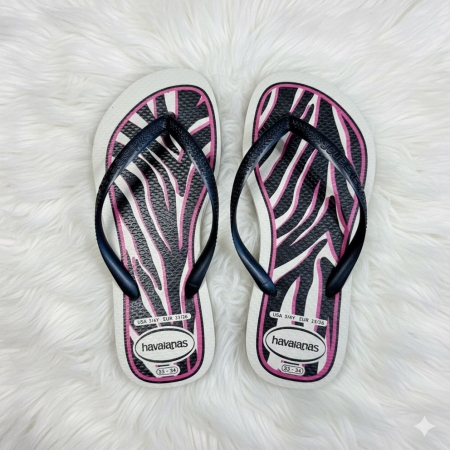 【哈瓦士havaianas】 巴西人字拖  女款 Slim Animals/斑馬