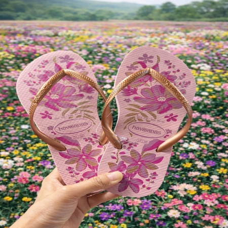 【哈瓦士havaianas】 巴西 人字拖 哈瓦士 女款  Slim Organic/非洲菊粉