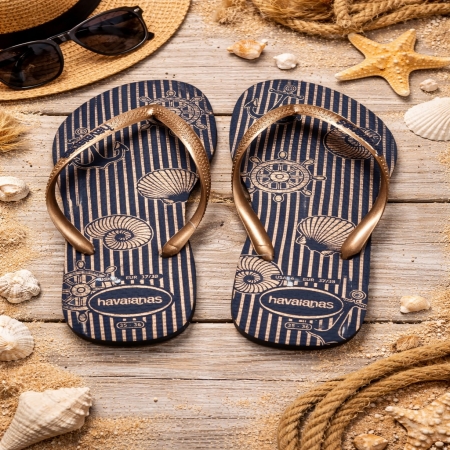 【哈瓦士havaianas】 巴西人字拖 女款 Slim nautical/海軍藍